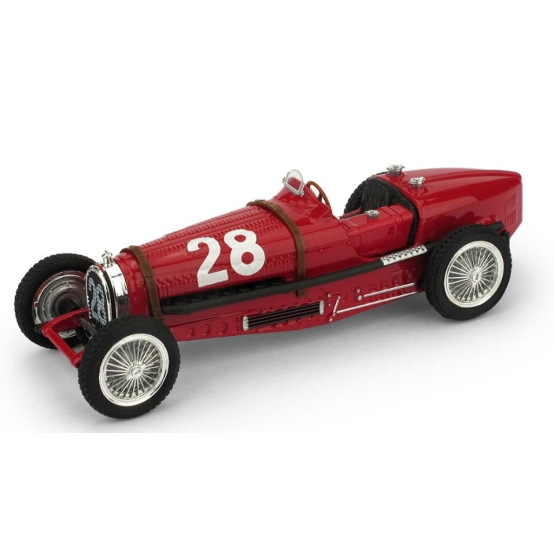 1:43 Brumm Bugatti Tipo 59 Tazio Nuvolari 1934 N28 3rd Monaco GP