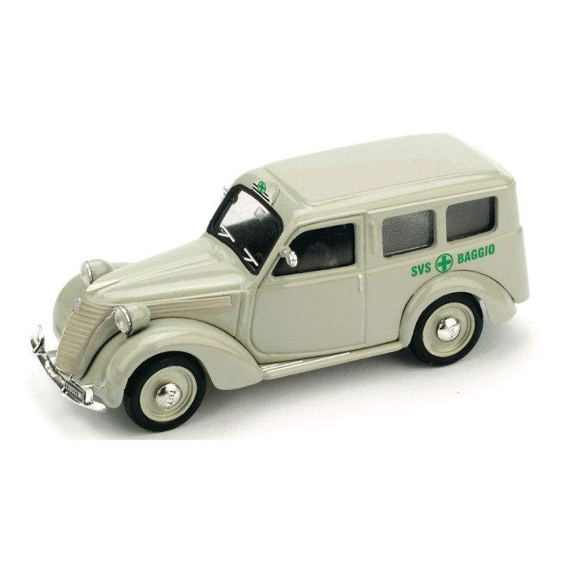 1:43 Brumm Fiat 1100 Autoambulanza Croce Verde Baggio