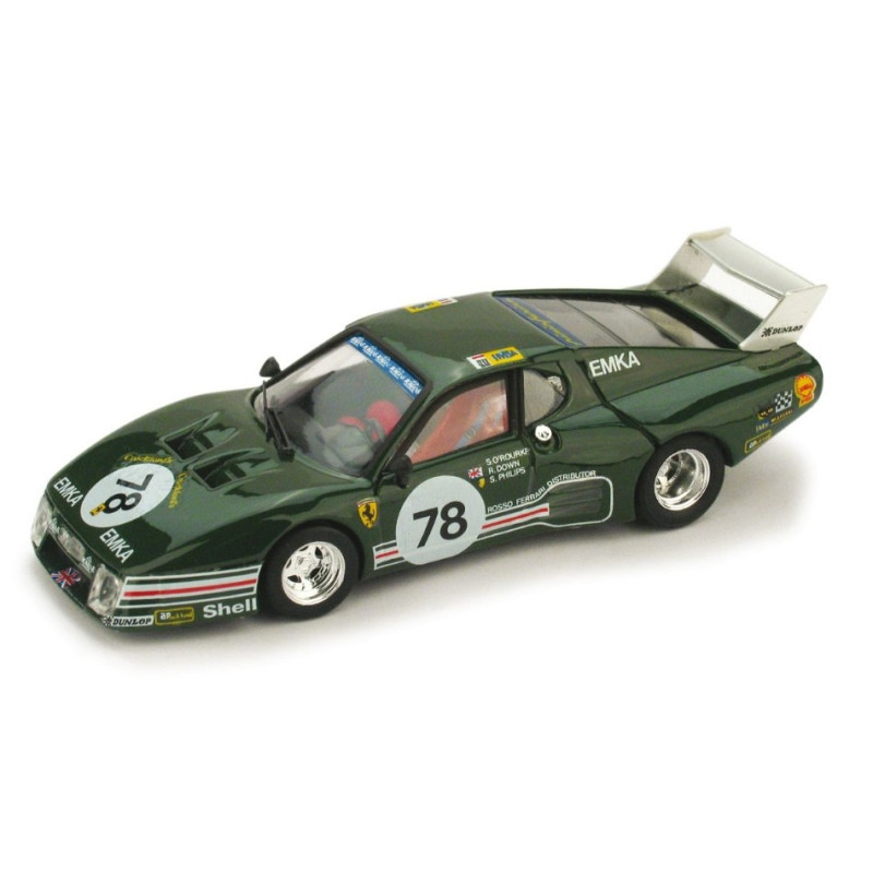 1:43 Brumm Ferrari 512 BB LM N78 23th LE Mans 1980 O.rourke down philips