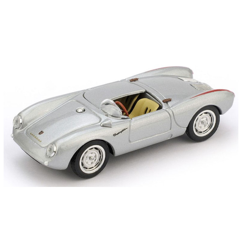 1:43 Brumm Porsche 550A RS Spyder Stradale Monoposto 1954 Argento