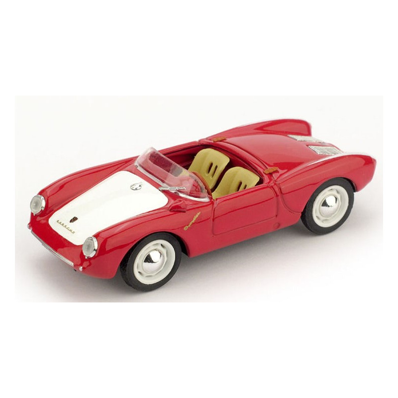 1:43 Brumm Porsche 550A RS Spyder Biposto Stradale 1954 Rosso/bianco