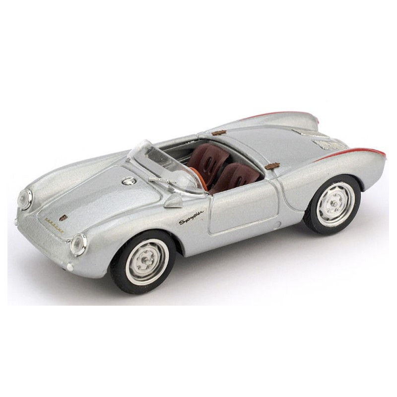 1:43 Brumm Porsche 550A RS Spyder Biposto Stradale 1954 Argento