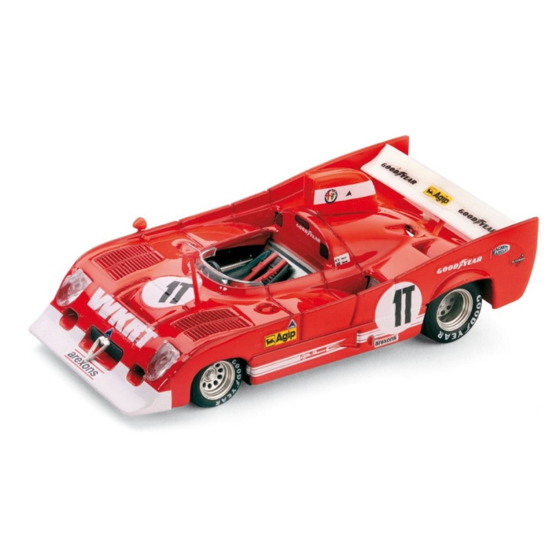 1:43 Brumm Alfa Romeo 33TT12 N1T Test CAR Monza 1975 Pescarolo bell