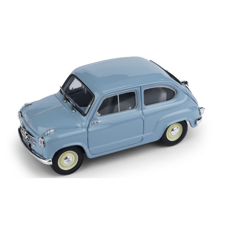 1:43 Brumm Fiat 600 1a Serie 1955 Azzurro Cenere