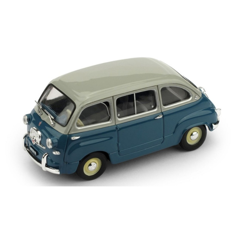 1:43 Brumm Fiat 600 Multipla 1a Serie 1956 Grigio Chiaro azzurro Chiaro