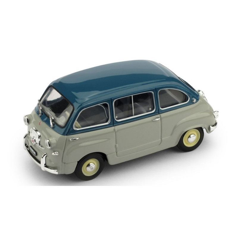 1:43 Brumm Fiat 600 Multipla 1a Serie 1956 BLU Chiaro grigio Medio