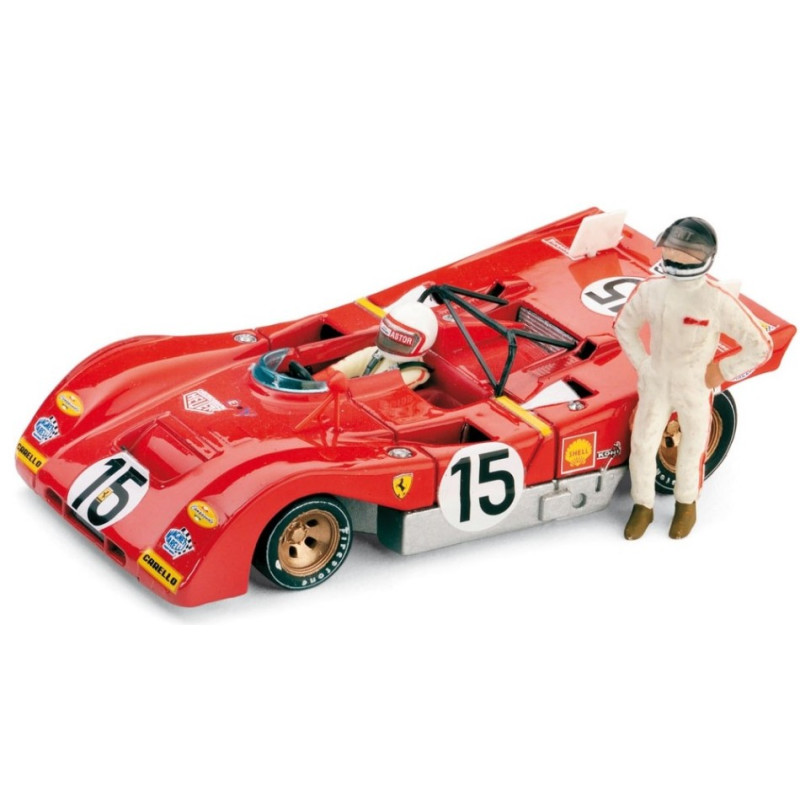 1:43 Brumm Ferrari 312 PB N15 Accident Monza 1971 Ickx regazzoni +2 Piloti