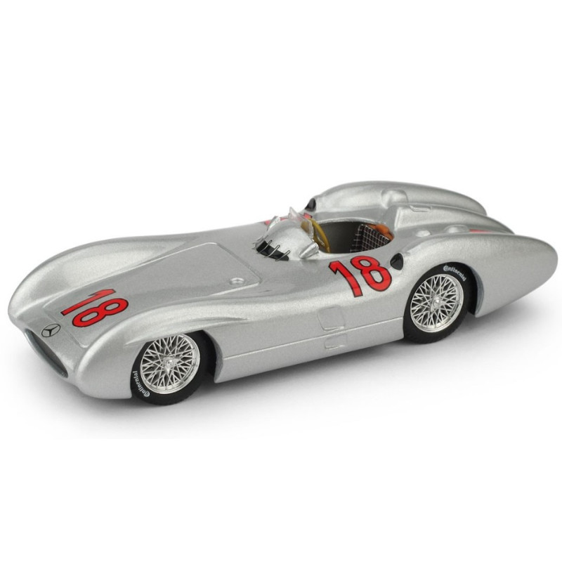 1:43 Brumm Mercedes W 196 M.fangio 1954 N18 France GP World Champion