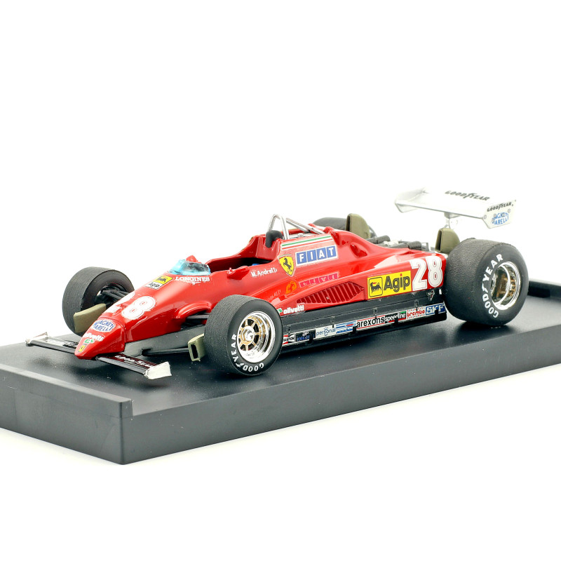 1:43 Brumm Ferrari 126 C2 Mario Andretti 1982 N28 3rd Italy GP  UPD