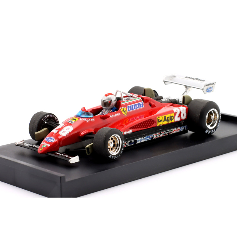 1:43 Brumm Ferrari 126 C2 Mario Andretti 1982 N28 3rd Italy GP