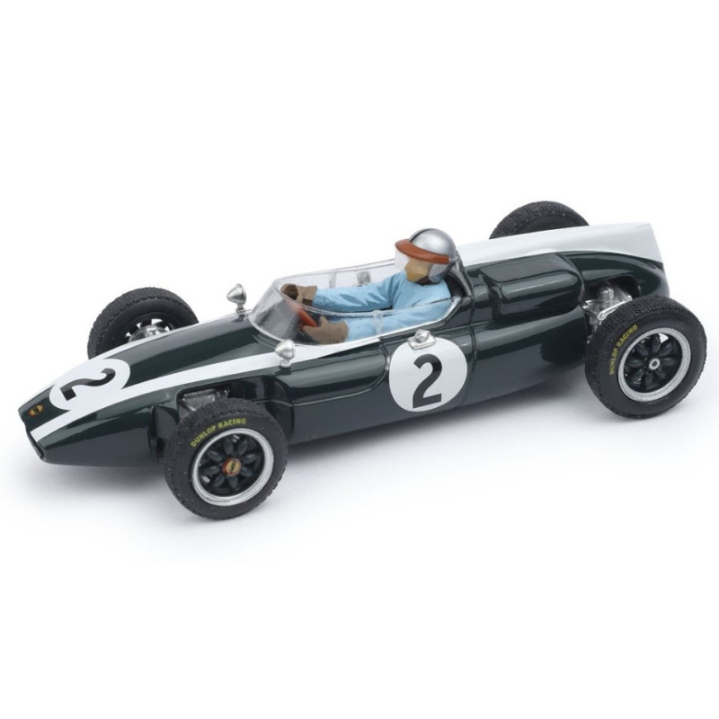 1:43 Brumm Cooper T53 N2 4th Gr.britain GP 1960 Bruce MC Laren W/pilote