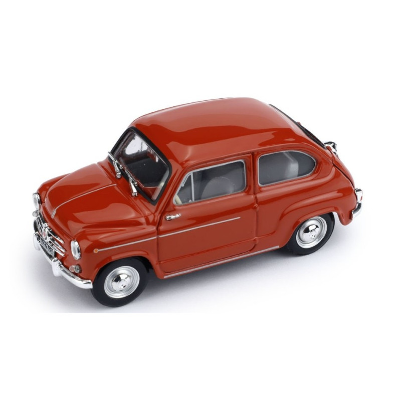 1:43 Brumm Fiat 600 D Berlina 1960 Rosso Fiat