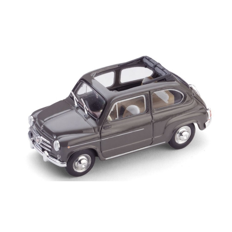 1:43 Brumm Fiat 600 D Berlina 1960 Trasformabile Aperta Beige