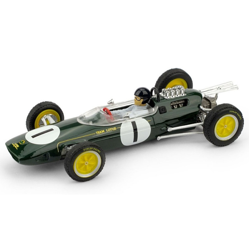 1:43 Brumm Lotus 25 J.clark 1963 N1 Winner Belgio GP World Champion +  Pilota