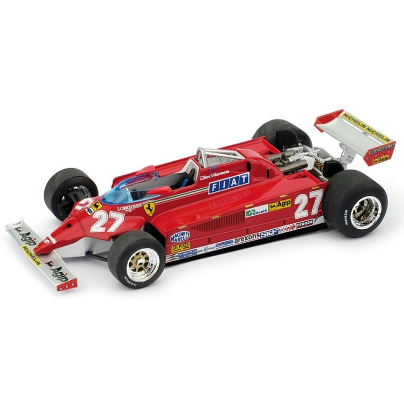 1:43 Brumm Ferrari 126 CK Gilles Villeneuve 1981 N27 Winner Monaco GP