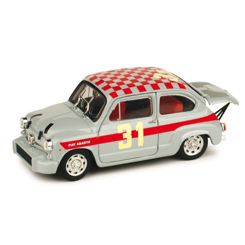 1:43 Brumm Fiat Abarth 1000 N31 Corsa Ufficiale Abarth 1966 LEO Cella