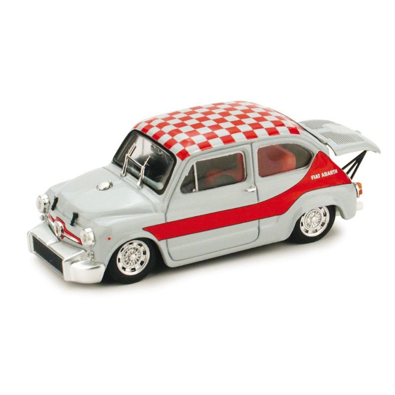 1:43 Brumm Fiat Abarth 1000 Berlina Corsa GR.5 Ufficiale 1968 Livrea Rossa