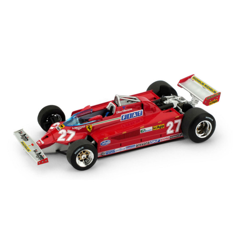 1:43 Brumm Ferrari 126 CK Gilles Villeneuve 1981 N27 Italy GP