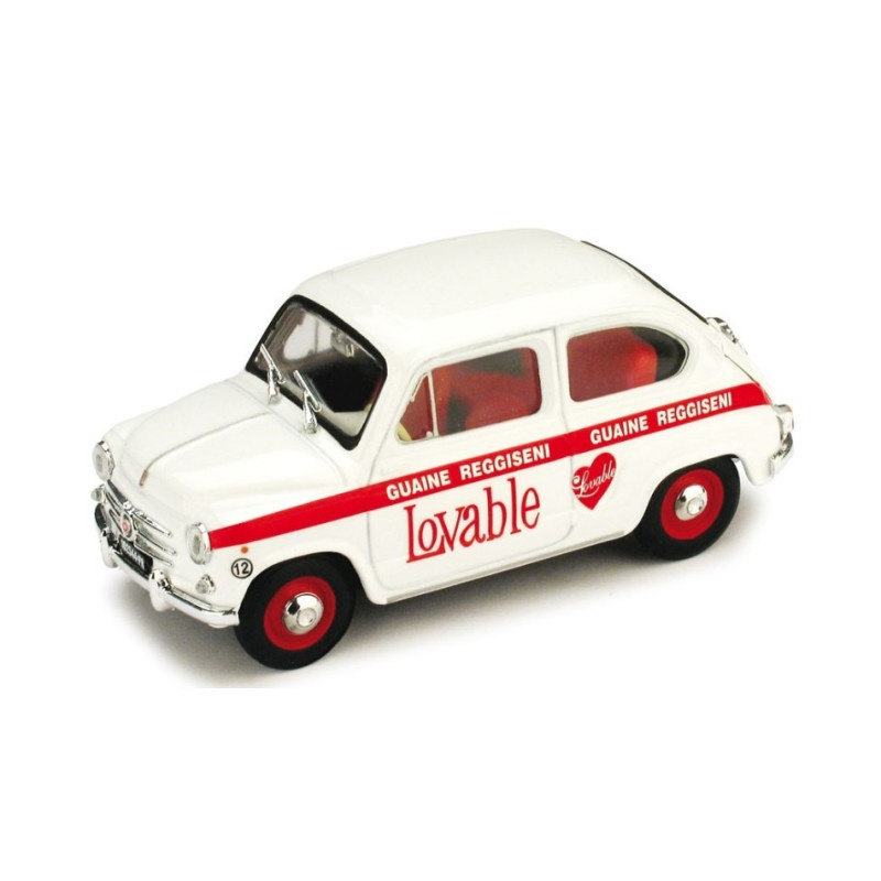 1:43 Brumm Fiat 600 Intimo Lovable 1960