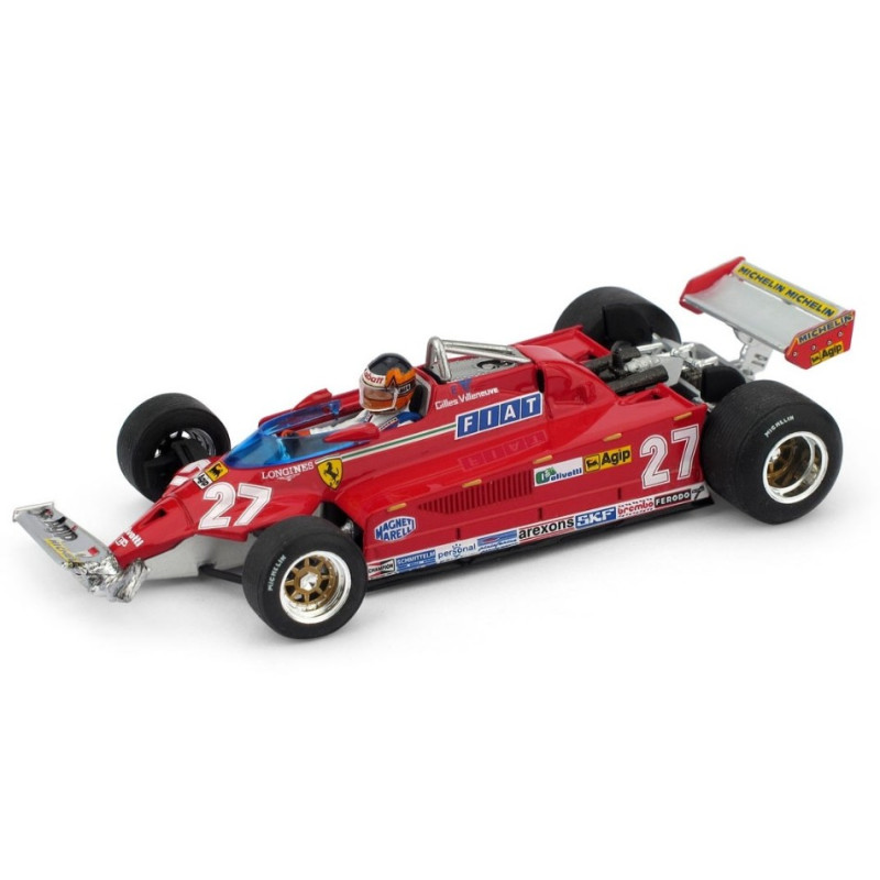 1:43 Brumm Ferrari 126 CK G.villeneuve 1981 Canada GP 39mo 54mo Giro