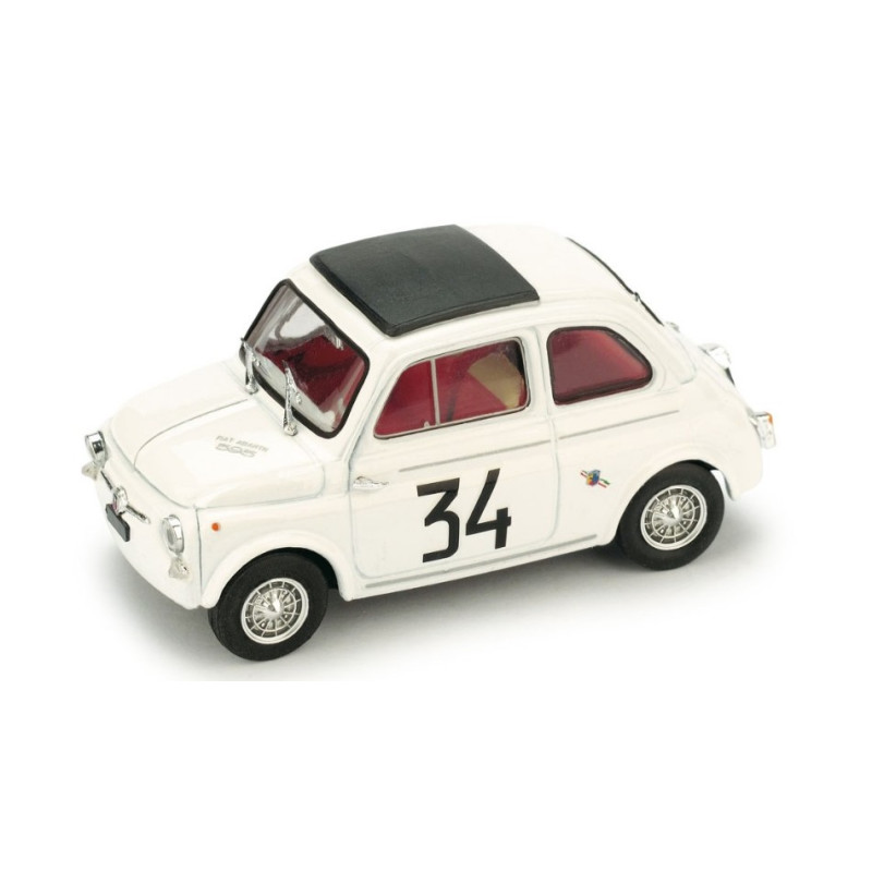 1:43 Brumm Fiat Abarth 595 N34 Debutto E Vittoria Della 595 Monza 64 F.patria