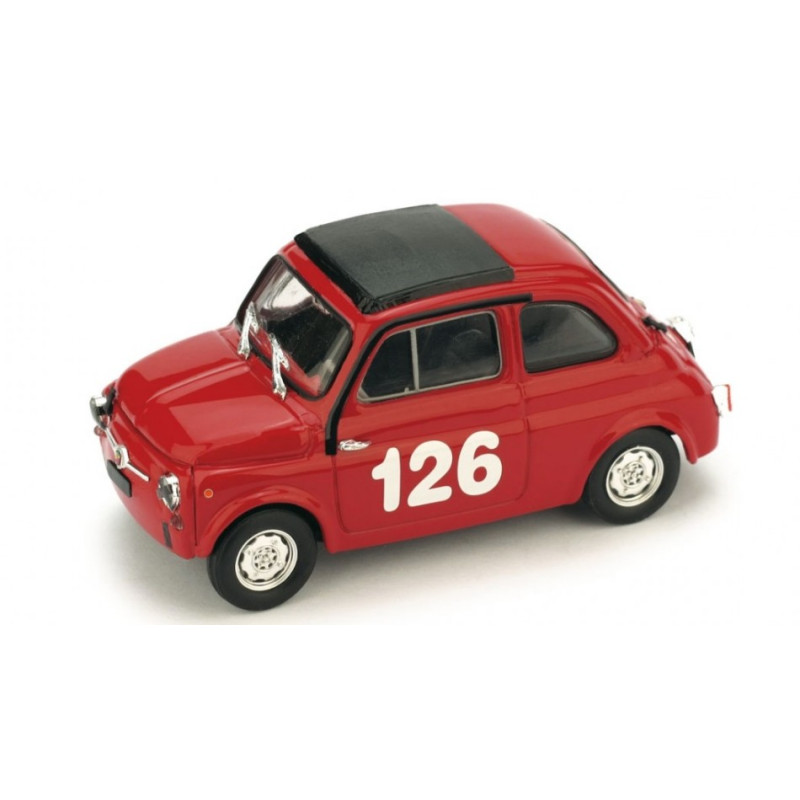 1:43 Brumm Fiat 595 Abarth N126 1st Premio Campagnano Vallelunga 1965 R.pinto