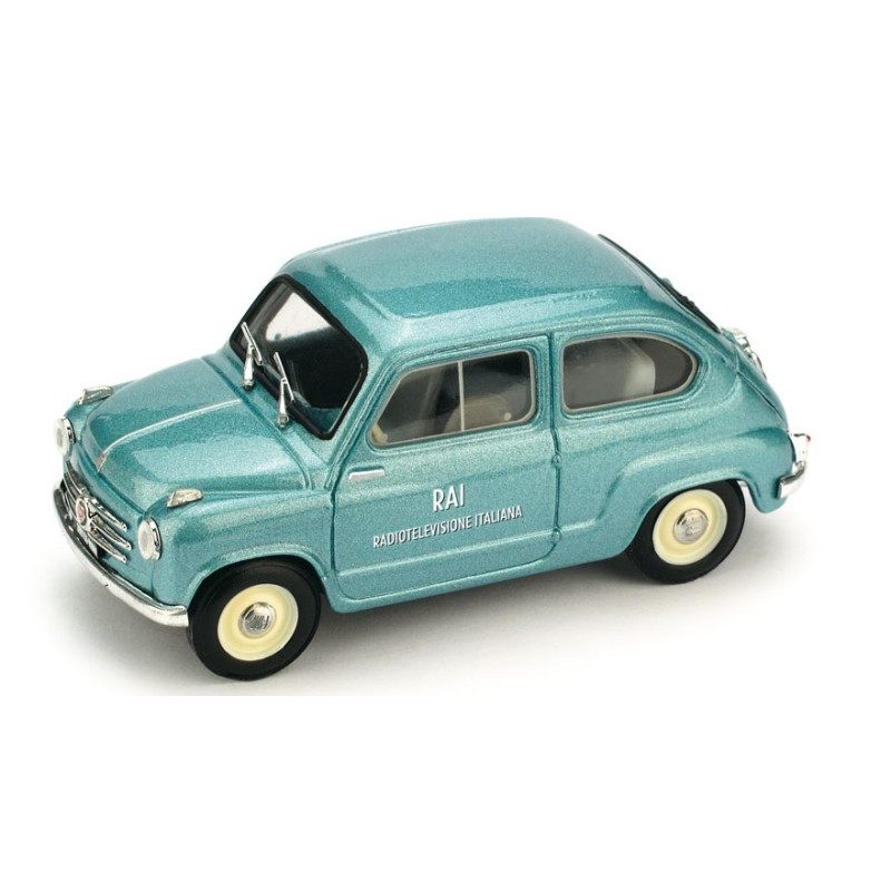 1:43 Brumm Fiat 600 Vettura DI Servizio RAI 1960