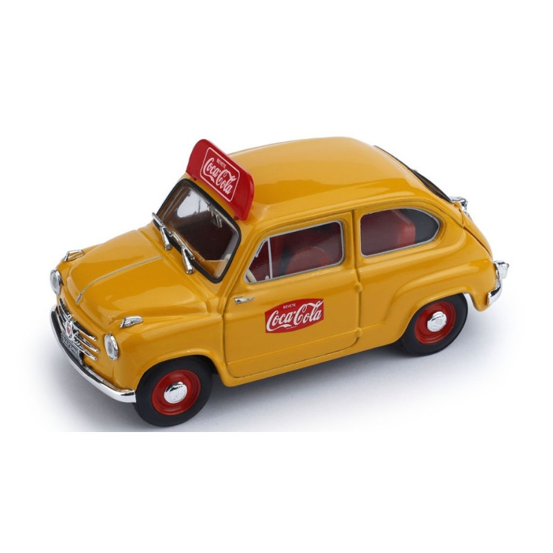 1:43 Brumm Fiat 600 1a Serie 1960 Coca Cola