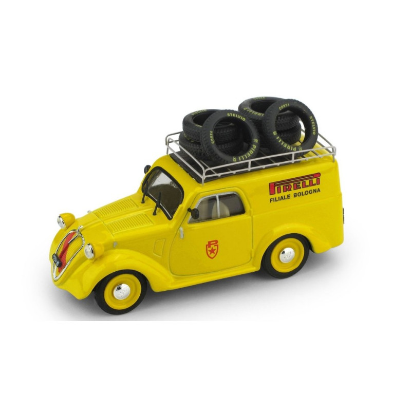 1:43 Brumm Fiat 500 C Furgoncino Assistenza Pirelli 1950 Repro