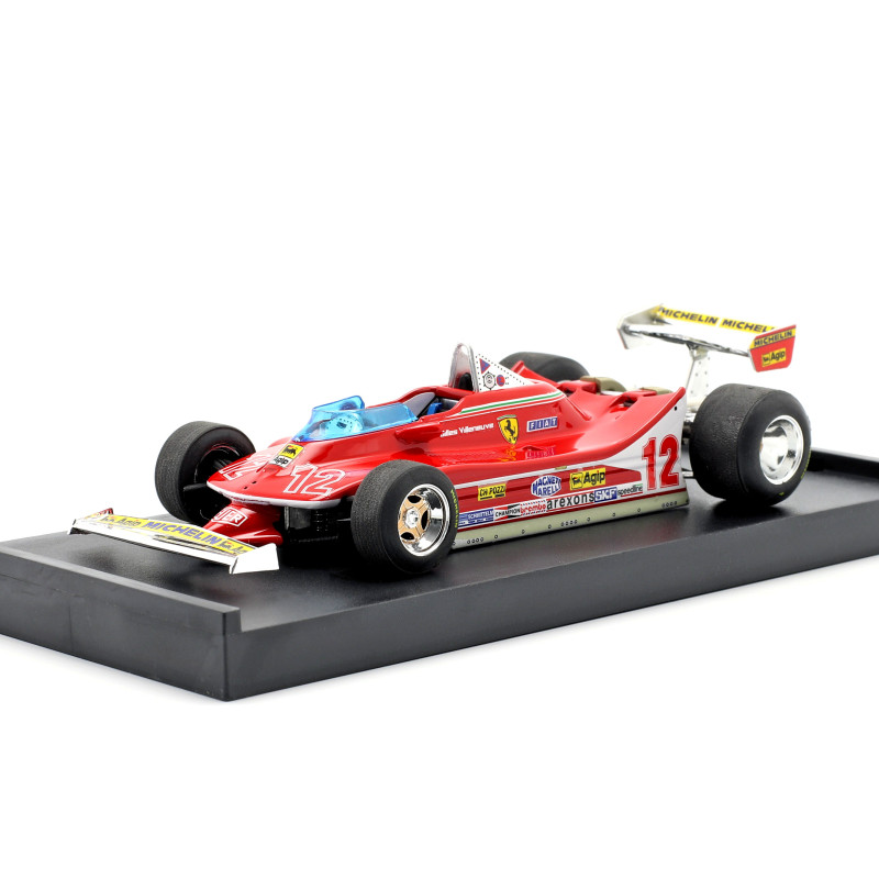 1:43 Brumm Ferrari 312 T4 Gilles Villeneuve 1979 N12 2nd France GP