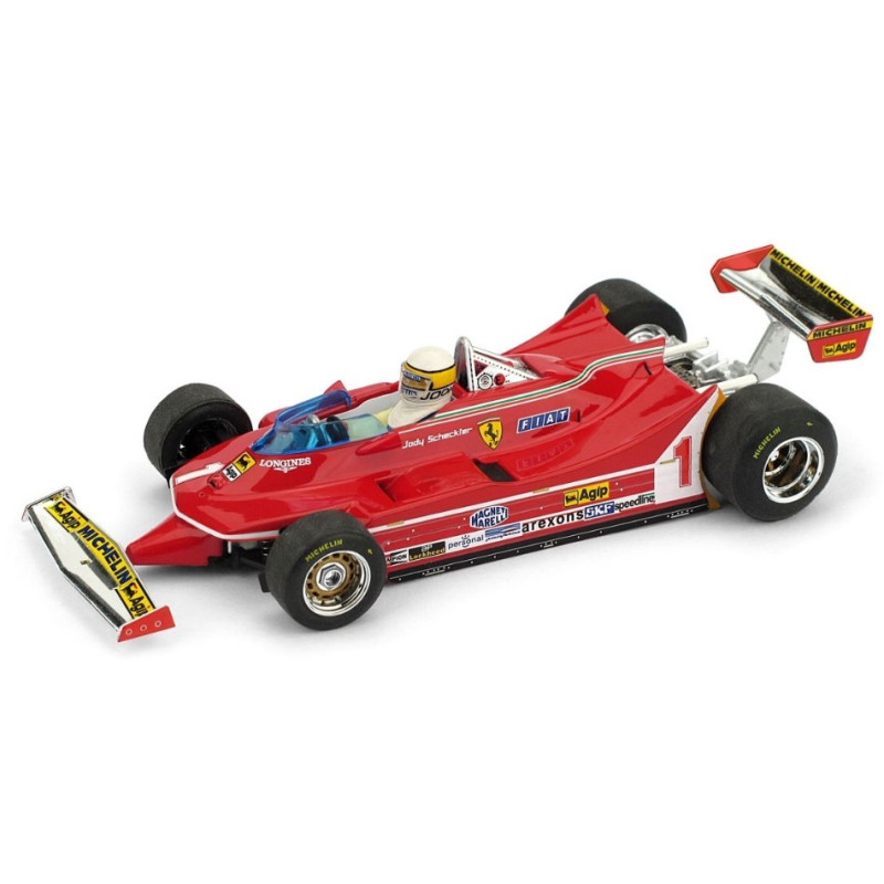 1:43 Brumm Ferrari 312 T5 Jody Scheckter 1980 N1 Argentina GP + Pilota