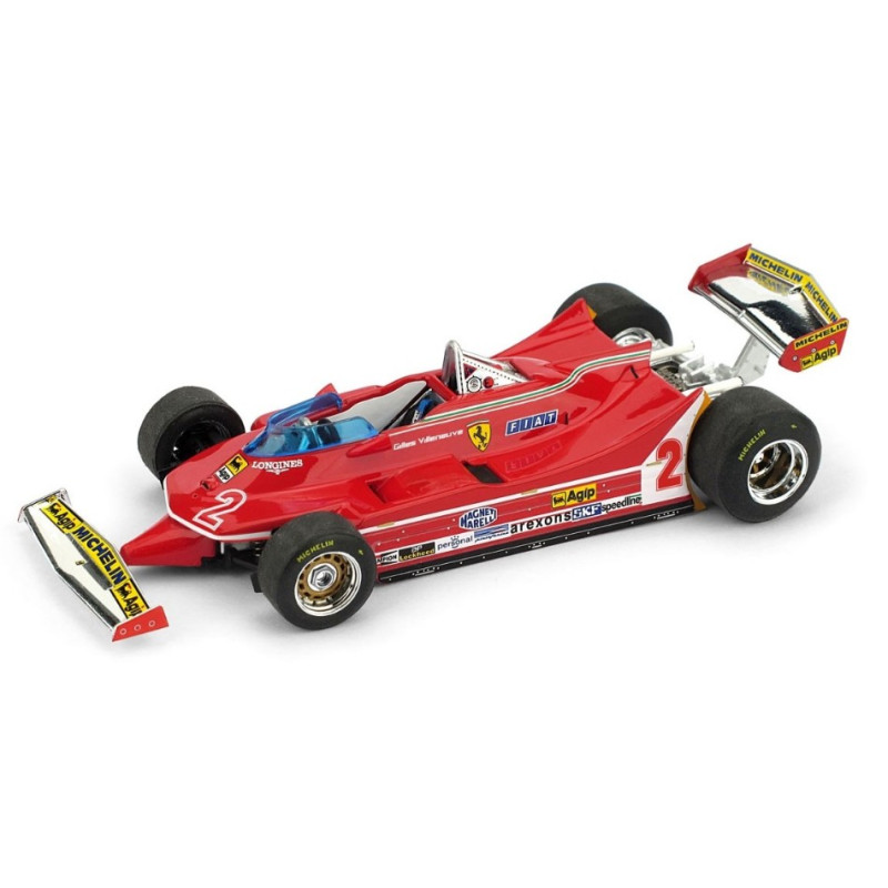 1:43 Brumm Ferrari 312 T5 Gilles Villeneuve 1980 N2 Brazil GP