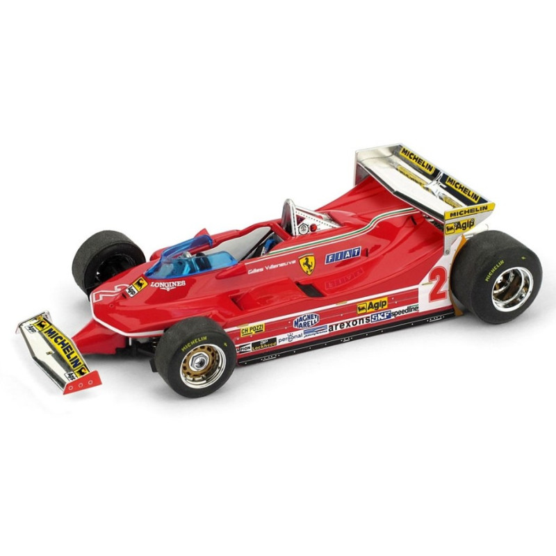 1:43 Brumm Ferrari 312 T5 Gilles Villeneuve 1980 N2 5th Monaco GP