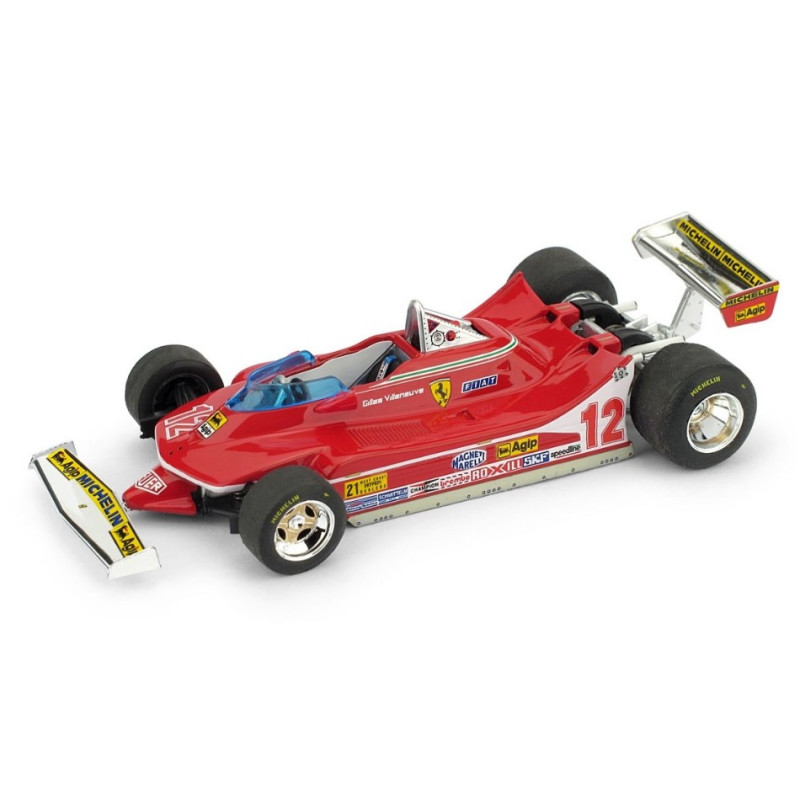 1:43 Brumm Ferrari 312 T4 Gilles Villeneuve 1979 N12 Winner USA Ovest GP