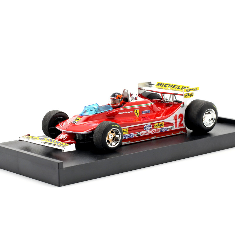 1:43 Brumm Ferrari 312 T4 G.villeneuve 1979 N12 Prove USA Ovest GP W/pilota