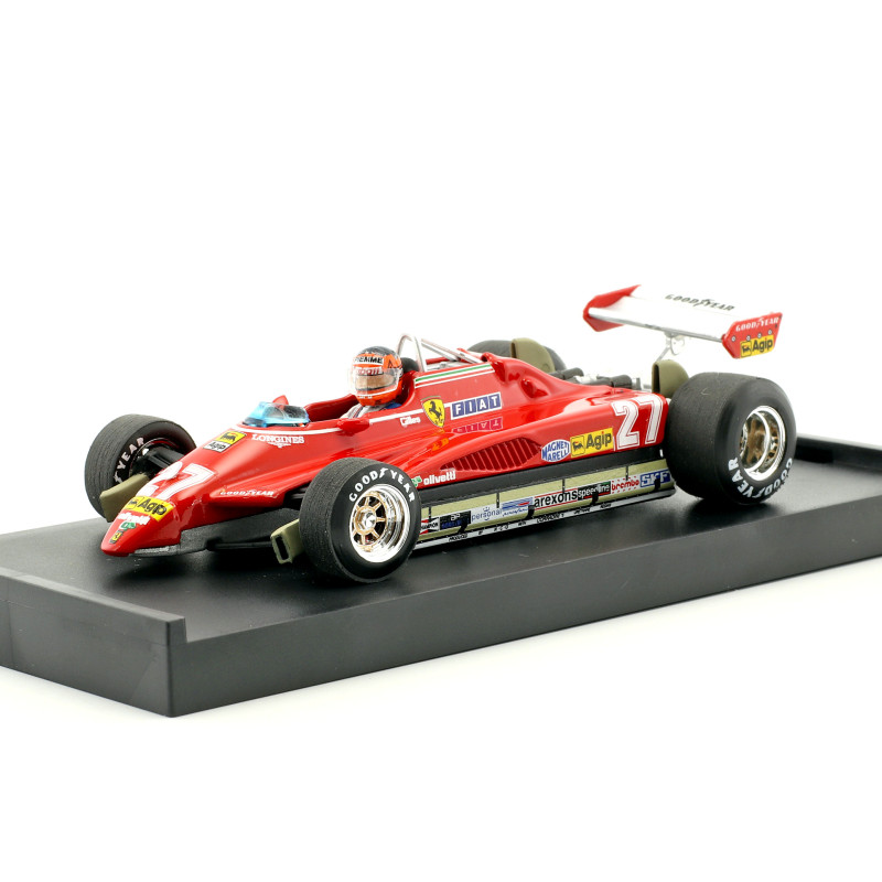 1:43 Brumm Ferrari 126 C2 G.villeneuve 1982 N27 Brazil GP + Pilota