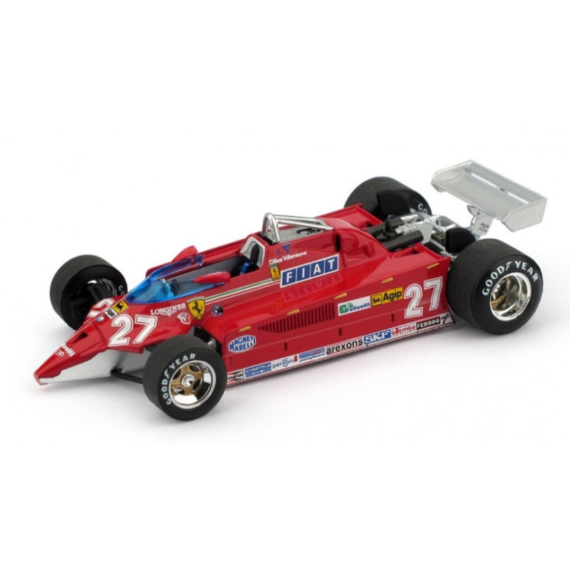 1:43 Brumm Ferrari 126CK Turbo Aeroporto Istrana 1981 1^ G.villeneuve VS/F104