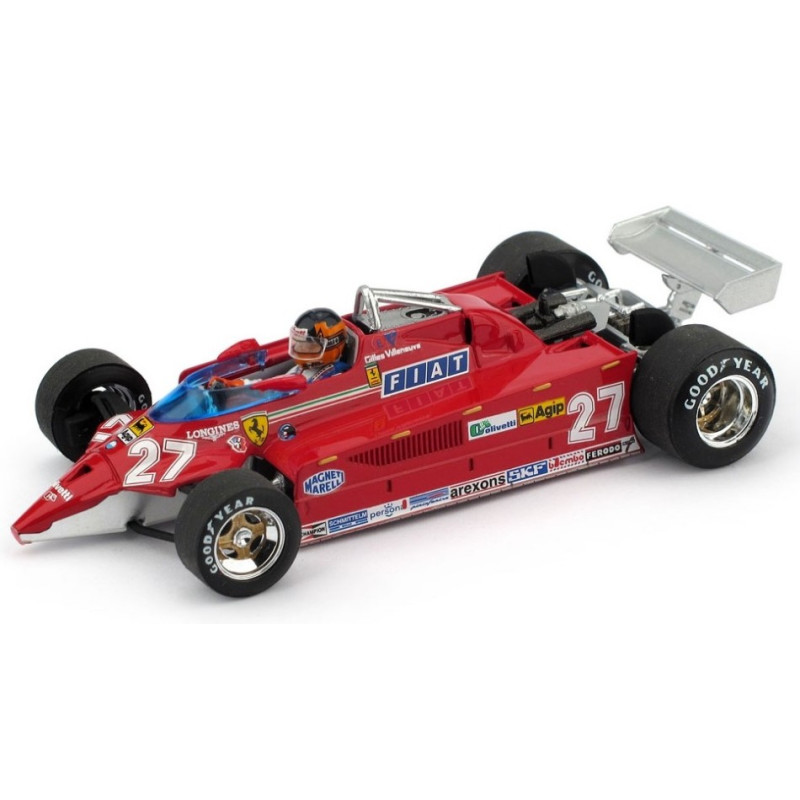 1:43 Brumm Ferrari 126CK Turbo Aeroporto Istrana 1981 1^ G.villeneuve VS/F104