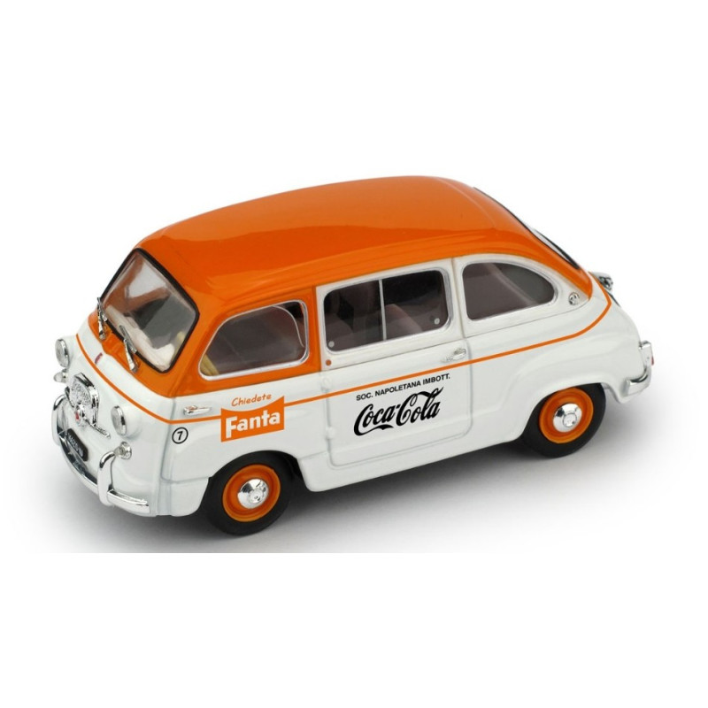 1:43 Brumm Fiat 600D Multipla Commerciale Fanta/coca Cola 1961