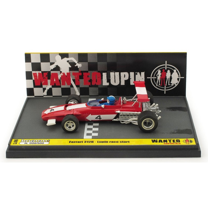 1:43 Brumm Ferrari 312B Wanted Lupin Race Start