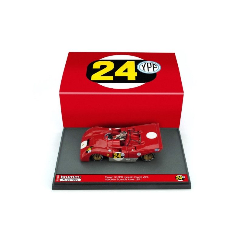 1:43 Brumm Ferrari 312 PB N24 1000 KM Buenos Aires 1971 I.giunti