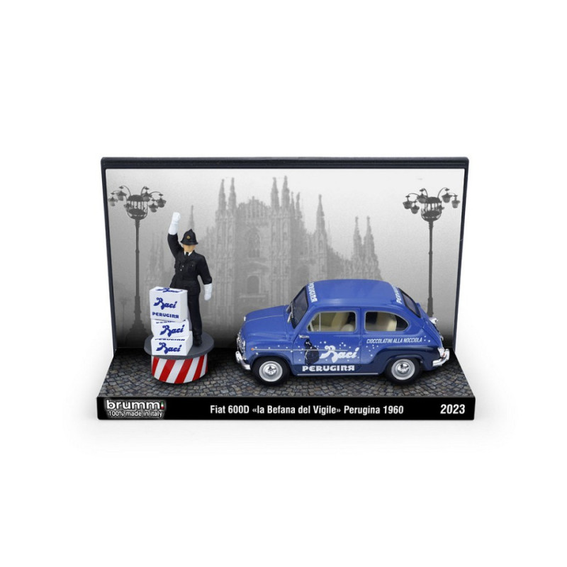 1:43 Brumm Fiat 600D LA Befana DEL Vigile Perugina 1960 Ed.lim.