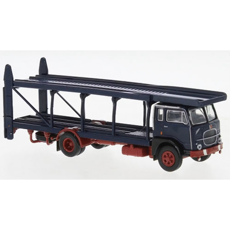 1:87 Brekina Fiat 642 CAR Transport Blu Scuro/rosso Scuro