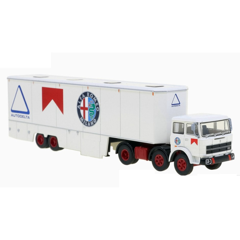 1:87 Brekina Fiat 691 T Renntransport Alfa Romeo