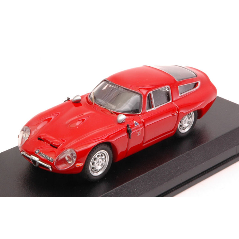 1:43 Best Model Alfa Romeo TZ1 1963 Prova Rosso