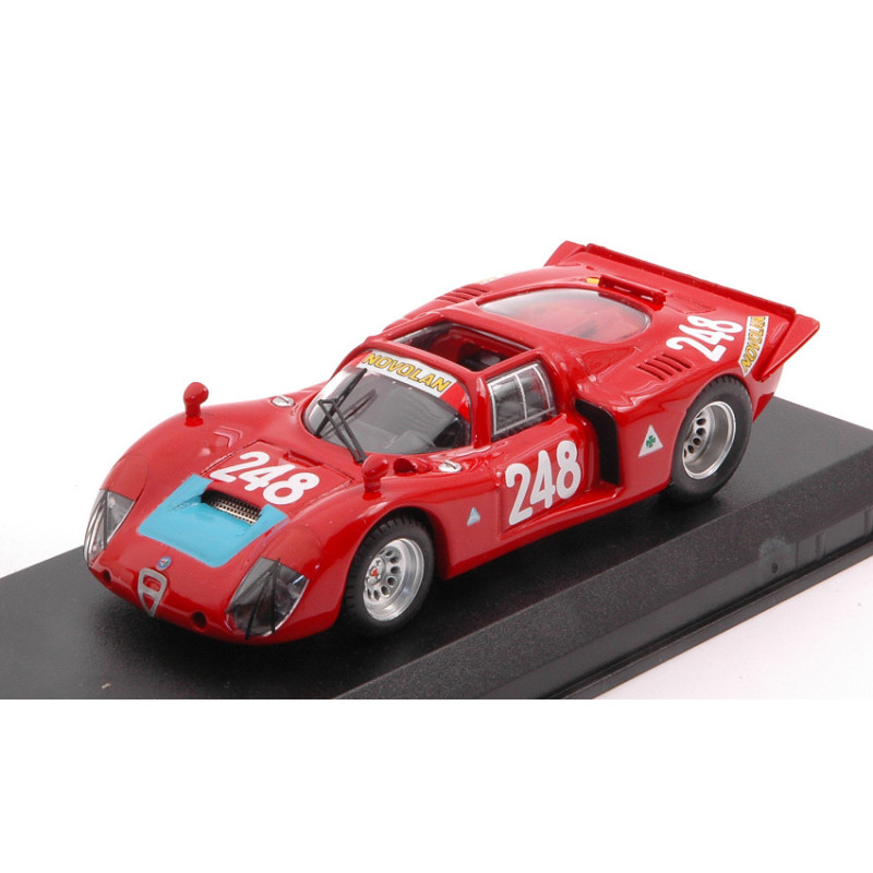 1:43 Best Model Alfa Romeo 33.2 N248 Targa Florio 1969 Pinto alberti