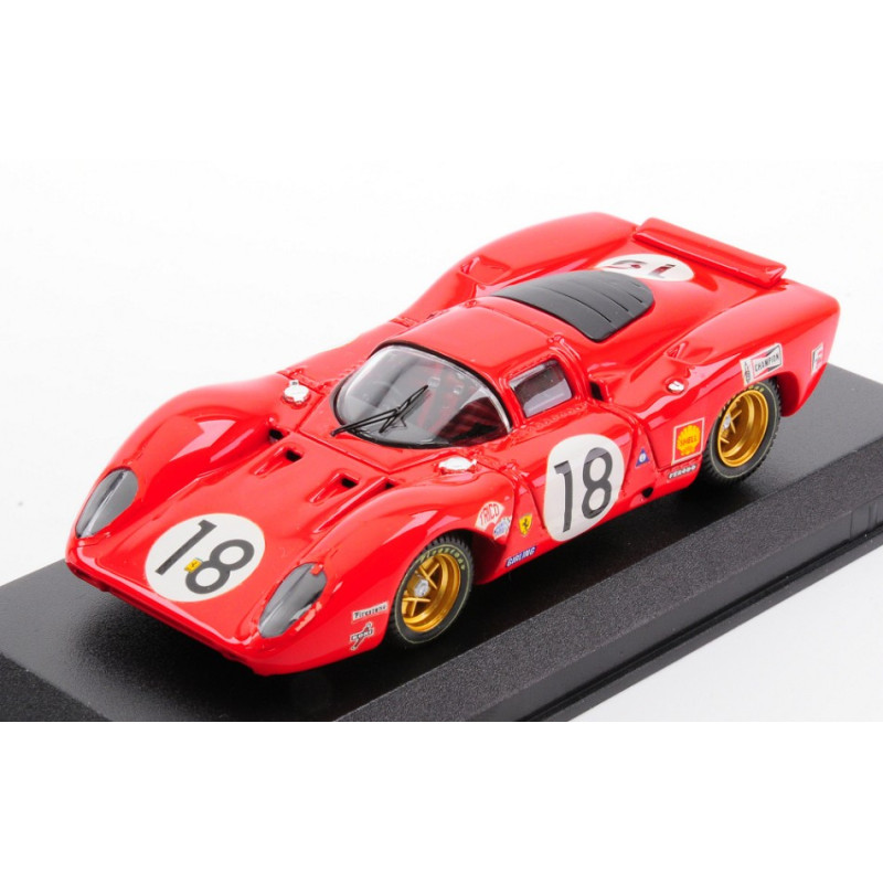 1:43 Best Model Ferrari 312 P Coupe' N18 24H LE Mans 1969 P.rodriguez d.piper