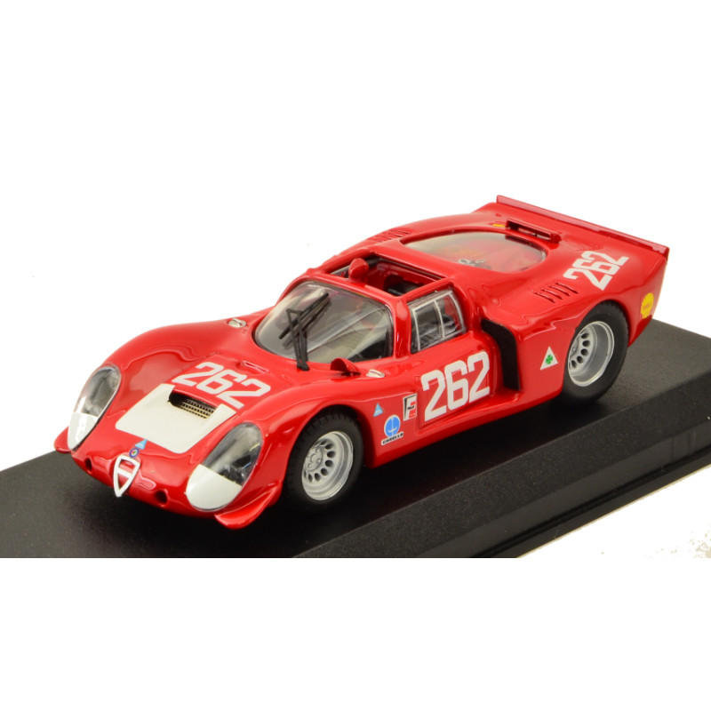 1:43 Best Model Alfa Romeo 33.2 N262 21th Targa Florio 1969 Vaccarella de Adamich