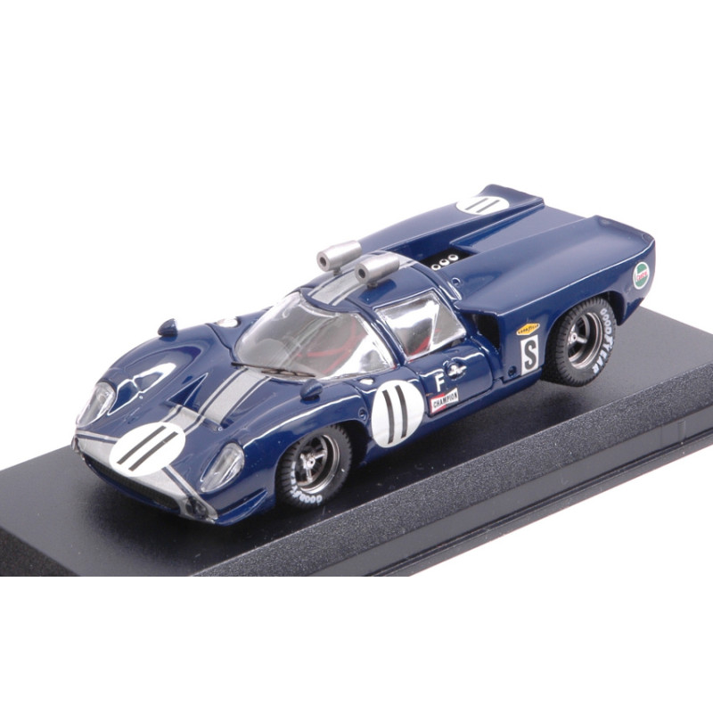 1:43 Best Model Lola T70 Coupe  N11 DNF 12H Sebring 1968 DE Udy dibley