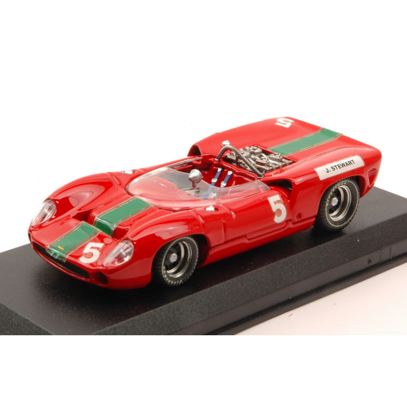 1:43 Best Model Lola T70 Spyder N5 3rd Brands Hatch 1965 Jackie Stewart